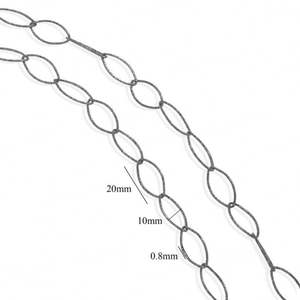 Chaîne en acier inoxydable hypoallergénique anti-ternissement, tendance, personnalisée, en or massif 14k 18k, pour femmes, vente en gros - Product Image 5