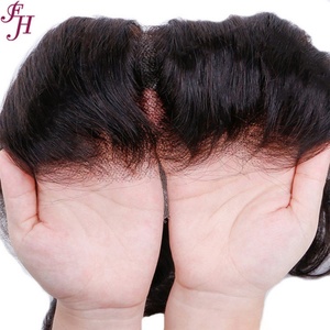 Extensions de cheveux humains brésiliens 100 % naturels non traités, blond 613, avec closure frontale en dentelle HD 13x4 - Product Image 4