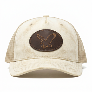 Cappelli Trucker Outdoor Personalizzati a 5 Pannelli in Rete Ricamata 3D <span class=keywords><strong>di</strong></span> Alta Qualità con Motivo Foglie Camo e Ricamo a Catena Hunter - Product Image 6