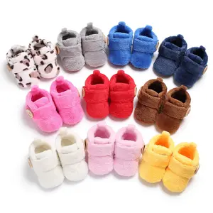 Booties Toy Cute For Toddlers Sport Anti Slip Socks Sneakers Winter Warm Slippers Plush Soft Yellow 5 3 2 1 Year Baby Shoes