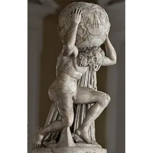 定制高品质希腊神话人物雕像可地图集携带地球雕塑