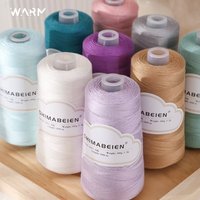 Fil de Soie Pure à 100 % (300g) pour Écharpe au Crochet Faite Main DIY, Doux et Soyeux, Fil de Dentelle Fin Teint N°6, Prix de Gros
