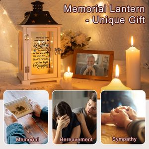 Lanterne commémorative pour la perte d'un être cher, cadeau de sympathie, bougie de commémoration, célébration de la vie - Product Image 2