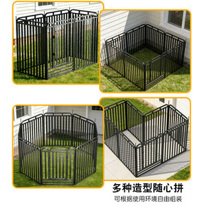 Clôture <span class=keywords><strong>pour</strong></span> animaux de compagnie en tube carré épaissi, enclos extérieur <span class=keywords><strong>pour</strong></span> chiens de taille moyenne et grande, cage <span class=keywords><strong>pour</strong></span> Golden Retrievers et Samoyeds - Product Image 2