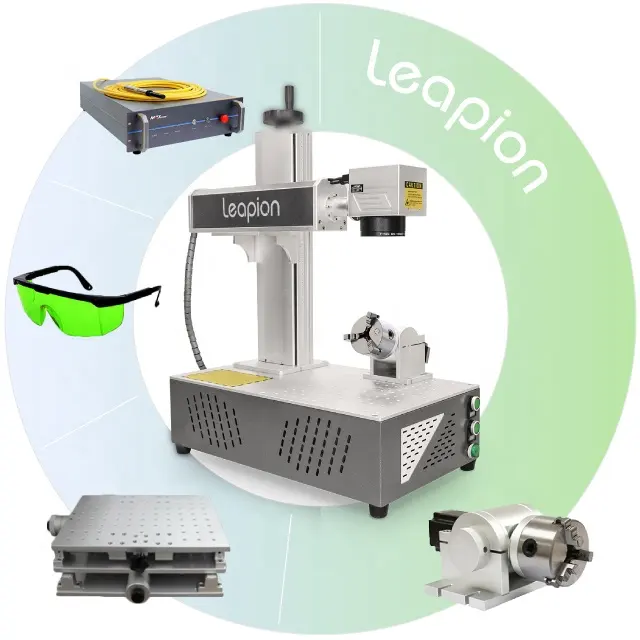 Leapionlaser laser a fibra 20w / 50w macchina per marcatura laser