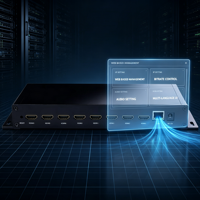 Encodeur de streaming HDMI sur IP 8 ports à faible latence avec contrôle du débit CBR/VBR pour la diffusion en direct et les systèmes IPTV