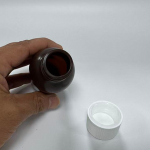 Bouteilles vides de sirop contre la toux de 1oz 2oz en plastique personnalisées par usine du Vietnam couleur chocolat pour emballage de médicament liquide maigre - Product Image 5