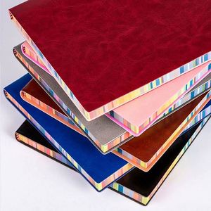 Wholesale High Quality Business Style Plastic Material Silk Screen Printed Rainbow Diary Notebook Cheap Lined Paper B5 <b>Note</b> <b>Book</b> - Product Image 5