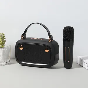 2023 Último Produto Bluetooth Speaker Rádio FM Sem Fio Karaoke Speaker Dupla Conexão Speaker Music Box