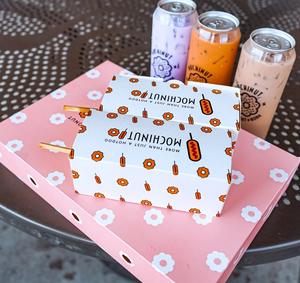 Ücretsiz tasarım üreticisi tedarikçisi katlanabilir Mochinut kutusu Donut <span class=keywords><strong>2</strong></span> <span class=keywords><strong>3</strong></span> 4 ve 5 adet Corndog kutuları ambalaj - Product Image 5