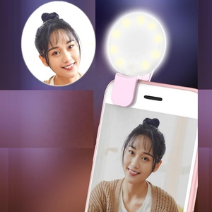 Mini éclairage annulaire LED, Rechargeable, pour <span class=keywords><strong>Selfie</strong></span>, Smartphone, vente en gros, <span class=keywords><strong>prix</strong></span> d'usine - Product Image 2