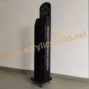 Fabricante chino personalizado mejor precio soporte de cables de cargador de pie acrílico accesorios de teléfono móvil pantalla - Product Image 6