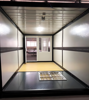 Kiosque pliable de type X, stand commercial mobile préfabriqué avec fenêtre de service escamotable pour stand alimentaire, boutique ou poste de garde
