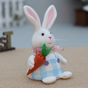 Easter Glowing Bunny Doll Ornament Fabric Rabbit Decoration With Light Up Feature For Easter Gift - Product Image 4