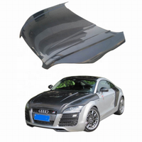 Couvre-moteur de voiture en fibre de carbone de style R8, capot de voiture adapté à l'Audi TT MK2 8J PQ35 2008-2014, pièces automobiles aérodynamiques