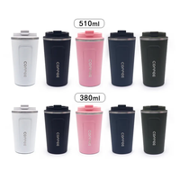 Tasse à café thermique à couvercle à vis en acier inoxydable 350 ml/500 ml/304 ml par sublimation/gobelet à café/tasse de voyage en voiture avec logo