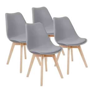 Free Sample Tulip Furniture Nordic Simple Restaurant Modern Wood Leg Plastic <b>Polypropylene</b> Dining <b>Chair</b> - Product Image 1