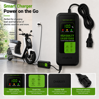 Chargeur de batterie pour trottinette électrique 72V 5A, pack lithium pour vélo électrique, ignifuge, éclairage LED, charge stable, connecteur personnalisé, OEM ODM