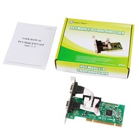 Tarjeta Serie Lekuo PCIe de 2 Puertos RS232, Adaptador de Controlador de Puerto COM DB9, Automatización Industrial, Compatible con Windows 11, 921.6Kbps, en Stock