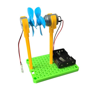 Mini generador de energía eólica, Kit científico, juguete educativo de plástico para niños de 7 a 9 años, modelo de aprendizaje DIY STEM alimentado por batería - Product Image 5