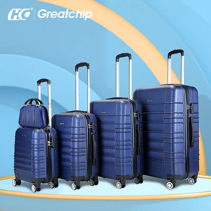 Heißer verkauf einfache design reise ABS bayer tragen-auf trolley tragen-auf koffer reisen taschen gepäck sets