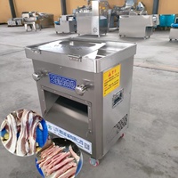 Machine à trancher la viande fraîche commerciale en acier inoxydable pour bœuf, porc, poulet, destinée aux usines de transformation alimentaire