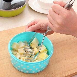 Écrase-pommes de terre en acier inoxydable, écraseur manuel en fil métallique, outil de cuisine pour écraser les haricots, l'avocat et les aliments pour bébés - Product Image 6