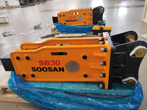 Casse-roche hydraulique SOOSAN SB30 de type supérieur avec garantie d'un mois, pièces de rechange adaptées, flexibles, burin, boîte à outils, cylindre NITROGENE - Product Image 6