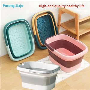 Wholesale Square 15L <b>Bucket</b> Outdoor Travel Portable Massage <b>Folding</b> Foot Bath Tub - Product Image 3