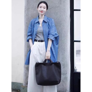 Chemisier Rayé Décontracté et Polyvalent à Col Français Tendance Nouvelle Collection Été 2026 pour Femme – Vente en Gros pour Boutiques - Product Image 2