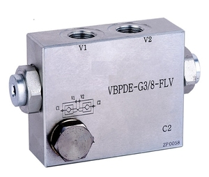 Válvula de Retención de Doble Accionamiento por Piloto VBPDE a FLV(OM) - Product Image 2