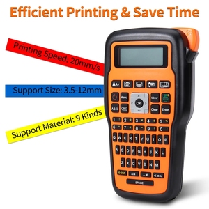 E1000 <span class=keywords><strong>Pro</strong></span> Label Machine Industrial Maker, Etiquetadora para Trabajos de Etiquetado Industrial Compatible con Brother Tape - Product Image 2