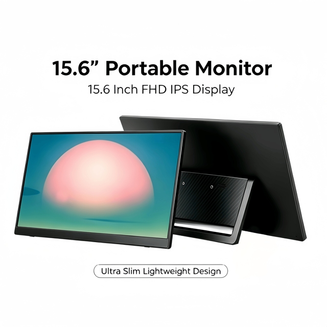 15.6 Inch 60Hz Portable Gaming Monitor FHD IPS HDR HD Second Screen for Laptop & PS5, Touchscreen Travel Monitor