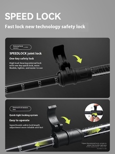 Bethi chuyên nghiệp sợi carbon Leo núi nhân viên Kính thiên văn không trượt đi bộ thanh cho ngoài trời Đi Bộ Đường Dài EVA xử lý - Product Image 3