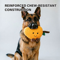 Jouets pour chiens en peluche douce, écologiques, à motifs de fruits variés, avec couineur, en plastique et coton, pour la dentition et le jeu des animaux de compagnie