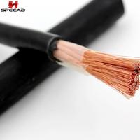 Câble de soudage électrique flexible en cuivre gainé de caoutchouc 1/0 AWG avec courant nominal de 200A pour les machines de soudage à l'arc et les centrales électriques