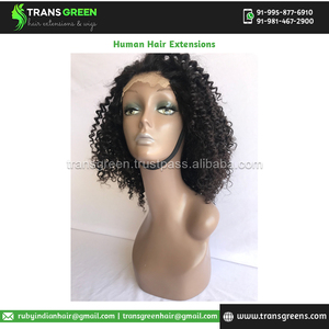 Venta exclusiva de Peluca de cierre corto 4x4 alineada con cutícula rizada brasileña de 12 pulgadas 100% sin procesar ampliamente vendida - Product Image 3
