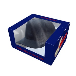 Customized <b>Design</b> Deep Black Gift Box Hat Paper Boxes Wholesale Shipping Slim Flat Box <b>Packaging</b> - Product Image 3