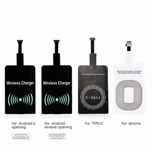 Adaptador de cargador inalámbrico micro tipo <span class=keywords><strong>C</strong></span> para cargador IOS 3 tipos puerto de carga adaptador inalámbrico para Android - Product Image 2