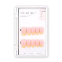 30 faux ongles en acrylique pour filles, ongles press-on de haute qualité, motif pois, forme amande, différentes tailles disponibles pour ongles artificiels