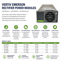 Module redresseur télécom 48V Vertiv Emerson R48-2000A3 R48-1800A R48-2900U R48-1000A R48-3000E3 R48-5800A Carte d'alimentation CC