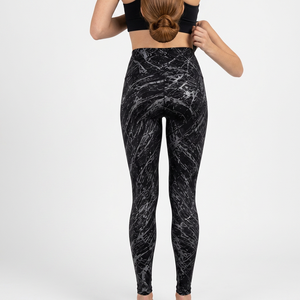 Leggings de sport à taille haute pour femmes, imprimés par sublimation, respirants, pour la course, la gym et le fitness, avec motifs personnalisés OEM - Product Image 3