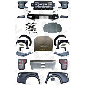Parachoques Delanteros para Automóviles con Rejilla y Faros Delanteros para FOR-D Ranger 2012-2021, Actualización al Estilo F150 2018 <span class=keywords><strong>HULK</strong></span> - Product Image 1