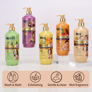 Nary OEM all'ingrosso sbiancante <span class=keywords><strong>Gel</strong></span> doccia schiarente Scrub acido kojico vitamina C Niacinamide esfoliante liscio tenero lavaggio del corpo - Product Image 3