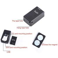 Traceur GPS portable GF07 de haute qualité en temps réel pour enfants, voitures, animaux de compagnie, carte SIM 2G, batterie rechargeable, 12 mois de portée mondiale