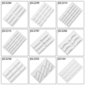 MUYULINS factory can customize multi-cavity <b>baking</b> molds, rectangular LFGB platinum food-grade <b>silicone</b> mousse cake molds - Product Image 2