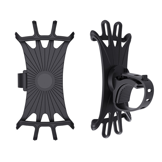Universal Motorcycle & Bicycle Cell Phone Mount Stable 360 Rotation Grip Phone Mount Silicone Bike Phone Holder
