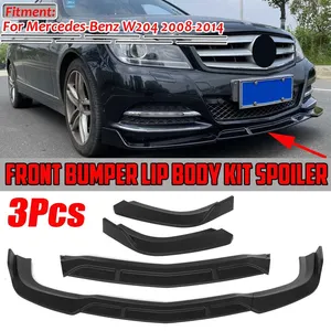 3 Color <b>Car</b> Front Bumper Splitter Lip Spoiler <b>Diffuser</b> Protector Cover Trim <b>for</b> Mercedes <b>for</b> Benz W204 2008-2014 W204 Bumper Lip - Product Image 1
