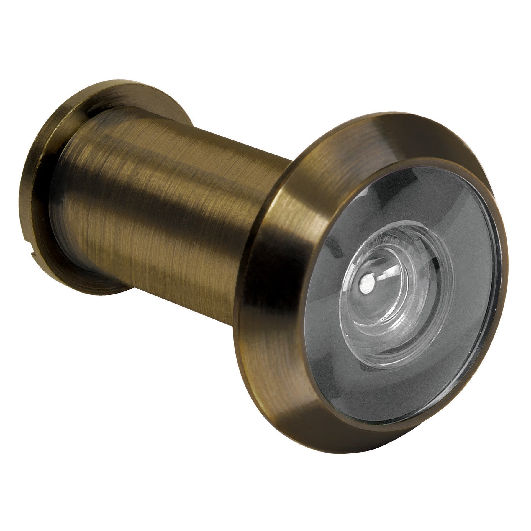 Hermex MIRI-2 Antique Brass Security Door Peephole Door Viewer with Glass Lens