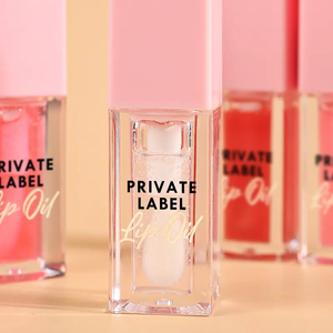 Vegan lipgloss met aangepaste logo, aardbei smaak, mini honing lip tint olie, waterproof, getinte, volumiserende, hydraterende lipgloss olie - Product Image 2